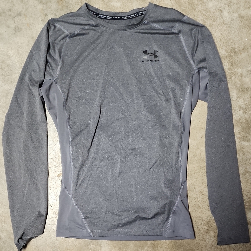 Under Armour Gray Long Sleeve Performance Tee